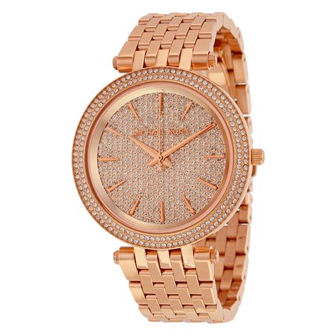 michael kors darci rosegold|darci pave rose gold tone.